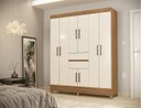 Ver imagem 5 de Guarda Roupa Bianca Casal 8 Portas Amendola Off White