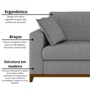 Ver imagem 5 de Sofá Living Vintage 3 Lugares 220cm em Linho Slim