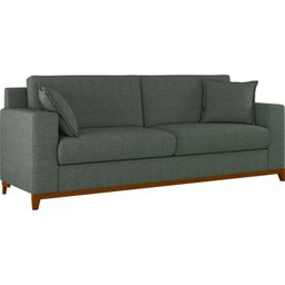 Sofá Living Vintage 3 Lugares 220cm em Linho Slim - 2
