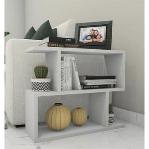 Aparador Mesa Lateral Sofá Prateleira Decoração Livros Sala Mdf