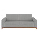 Ver imagem 4 de Sofá Living Vintage 3 Lugares 225cm em Linho Áspen Cinza