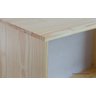 CÔMODA PARA QUARTO DE MADEIRA MACIÇA 4 GAVETAS SIDERAL NATURAL E VERDE SÁLVIA 90X40X98CM - 6
