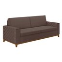 Ver imagem 2 de Sofá Living Vintage 3 Lugares 225cm em Linho Áspen Marrom Avelã