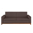 Ver imagem 4 de Sofá Living Vintage 3 Lugares 225cm em Linho Áspen Marrom Avelã