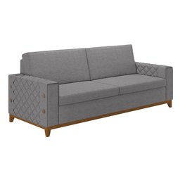 Sofá Living Vintage 3 Lugares 225cm em Linho Áspen - 2