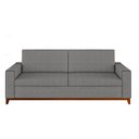 Ver imagem 4 de Sofá Living Vintage 3 Lugares 225cm em Linho Áspen Cinza Inox