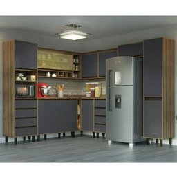 Cozinha Compacta 9 Peças 10 Portas 8 Gavetas Confort - 1