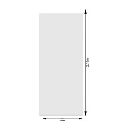Kit Porta Madeira 1,00x2,10m Primer + Trilho Correr 2,00m Preto + Brinde - 2