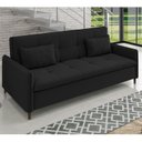 Ver imagem 1 de Sofá Cama Reclinável 3 Lugares 213cm Veludo Lima