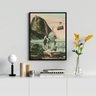 Quadro Fotografia Antiga Rio de Janeiro- Pão de Açucar 45x34cm - com Vidro:madeira Preta - 1