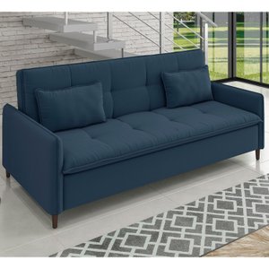 Sofá Cama Reclinável 3 Lugares 213cm Veludo Lima