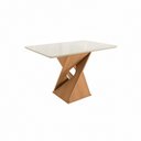 Ver imagem 5 de Conjunto Sala de Jantar Luna Kappesberg 4 Cadeiras Veludo Bege
