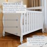 Quarto de Bebê Completo com Cômoda, Berço com Colchão e Guarda Roupas Mila - 17