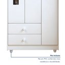 Ver imagem 5 de Quarto de Bebê Completo com Cômoda, Berço com Colchão e Guarda Roupas Mila