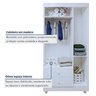 Quarto de Bebê Completo com Cômoda, Berço com Colchão e Guarda Roupas Mila - 16
