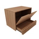 Ver imagem 7 de Gabinete Suspenso para Banheiro com Espelheira 60cm Marrom