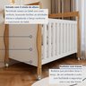 Quarto de Bebê Completo com Cômoda, Berço com Colchão e Guarda Roupas Mila - 17