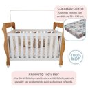 Ver imagem 5 de Quarto de Bebê Completo com Cômoda, Berço com Colchão e Guarda Roupas Mila