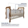 Quarto de Bebê Completo com Cômoda, Berço com Colchão e Guarda Roupas Mila - 5