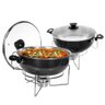 Kit 2 Rechaud Preto A Álcool Com Tampa De Vidro 6,5l - 1
