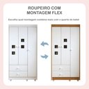 Ver mais imagens de Quarto de Bebê Completo com Cômoda, Berço e Guarda Roupas Mila Branco