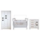 Ver imagem 2 de Quarto de Bebê Completo com Cômoda, Berço e Guarda Roupas Mila