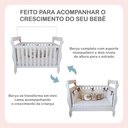 Ver imagem 6 de Quarto de Bebê Completo com Cômoda, Berço e Guarda Roupas Mila Branco