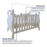 Quarto de Bebê Completo com Cômoda, Berço e Guarda Roupas Mila - 4