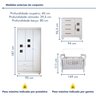 Quarto de Bebê Completo com Cômoda, Berço e Guarda Roupas Mila - 3