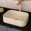 Ver imagem 1 de Cuba de Apoio para Banheiro em Mármore Sintético Luna Cozimax