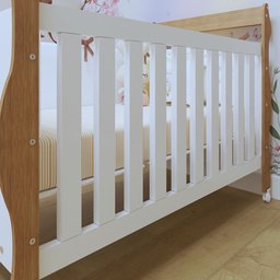 Quarto de Bebê Completo com Cômoda, Berço e Guarda Roupas Mila - 20