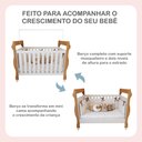 Ver imagem 5 de Quarto de Bebê Completo com Cômoda, Berço e Guarda Roupas Mila Branco/Amadeirado