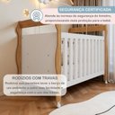 Ver mais imagens de Quarto de Bebê Completo com Cômoda, Berço e Guarda Roupas Mila Branco/Amadeirado