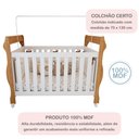 Ver imagem 6 de Quarto de Bebê Completo com Cômoda, Berço e Guarda Roupas Mila Branco/Amadeirado