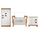 Ver imagem 3 de Quarto de Bebê Completo com Cômoda, Berço e Guarda Roupas Mila