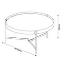 Ver imagem 2 de Mesa de Centro Ambiente Aqua Grande com Espelho Cobre - Imcal