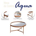 Ver imagem 4 de Mesa de Centro Ambiente Aqua Grande com Espelho Cobre - Imcal