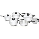 Ver imagem 1 de Jogo de Panelas Nigro Alumínio Baquelite Eterna 6 Pç Polida