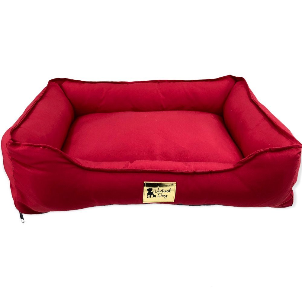 Cama Tecido Com Ziper G:Vermelho