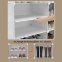 Ver imagem 7 de Sapateira Organizador de Roupas Brinquedos Multifuncional Desmontavel Armario 4 Prateleiras Rosa