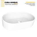 Ver imagem 4 de Cuba de Apoio para Banheiro em Mármore Sintético Nimbus Cozimax