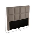 Ver imagem 3 de Cabeceira Cama Box Casal Kappesberg Cloud Linho Fendi 140cm