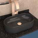 Ver imagem 1 de Cuba de Apoio para Banheiro em Mármore Sintético Nimbus Cozimax