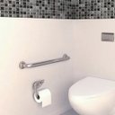 Ver imagem 4 de Barra Alça Apoio 50 Cm Aço Inox Suporte Anti Queda Kit 8 Uni Segurança Gestante Idoso Cadeirante Def