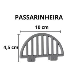 Tela Passarinheira Telha Eternit E Brasilit 50 Un Cinza - 3