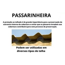 Tela Passarinheira Telha Eternit E Brasilit 50 Un Cinza - 4