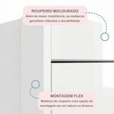 Ver mais imagens de Quarto de Bebê Completo com Cômoda, Mini Berço e Guarda Roupas Lila Branco