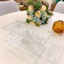 Ver imagem 5 de Kit 8 Boleiras de Cristal Travessa com Pé Bandeja de Servir Decorativa Retangular Lyor