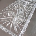 Ver imagem 4 de Kit 8 Boleiras de Cristal Travessa com Pé Bandeja de Servir Decorativa Retangular Lyor