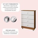 Ver imagem 7 de Quarto de Bebê Completo com Cômoda, Mini Berço e Guarda Roupas Lila